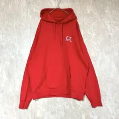 【ロデオクラウンズワイドボウル】E.T. バッグプリントパーカー L 赤 綿混
