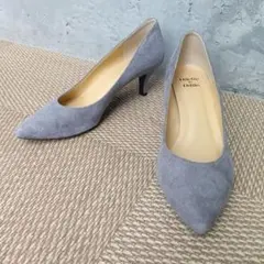 【未使用級】オデットエオディール スエード パンプス ポインテッドトゥ 25cm