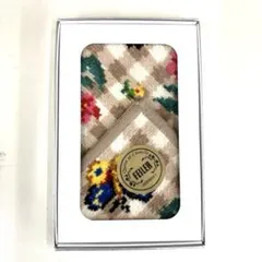 【新品未使用】FEILER チェックの花柄 ベージュのサムネイル