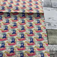 LIBERTY 船柄プリント生地