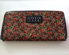 LOWRYS FARM 花柄 ラウンドファスナー長財布