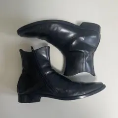 GUCCI ピッグレザー サイドジップブーツ 39 1/2E 黒 イタリア製 - メルカリ