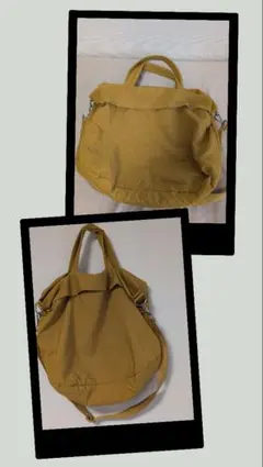 マスタード ナイロン2wayトートバッグ