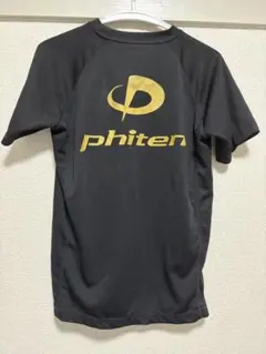 phiten ブラック ショートスリーブシャツ