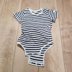 petit main ボーダー ロンパース 80cm
