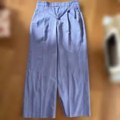 処分価格GU 薄紫 ワイドパンツ