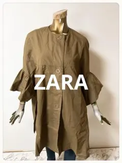 ☘️T21801☘️ZARA フレアスリーブ スプリングコート S