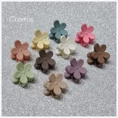 お花クリップ　ヘアクリップ　子供用髪飾り　ワンポイント　プチプラ