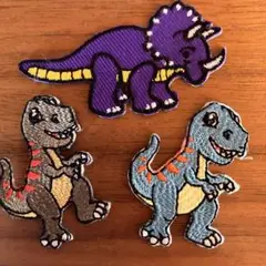 【お得割】恐竜ワッペンセット（トリケラトプス・ティラノサウルス）