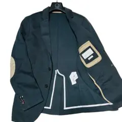 ZARA ザラ　テーラードジャケット カーキ　エルボーパッチ　48