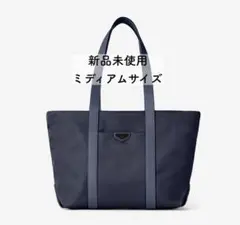ボナベンチュラ チェレステ ナイロン トートバッグ ミディアム 紺色