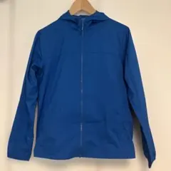 POCKETABLE PARKA 160サイズ 青/ポケッタブルパーカー