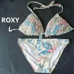 新品未使用 ROXY ロキシー 水着 ビキニ ボタニカル花柄 Lのサムネイル