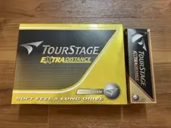 【未使用品】TourstageExtraDistanceゴルフボール黄12＋白3