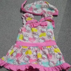 水着・キティちゃん・スイムキャップセット・90㎝