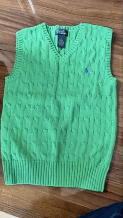 Polo by Ralph Lauren 緑色ベスト サイズ7
