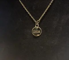 ChristianDior ロゴプレートチャーム ストラップ、ネックレス、箱付き