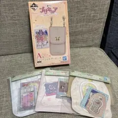 プリキュア一番くじ　A賞 ビジューショルダーポーチ　+ H賞×3