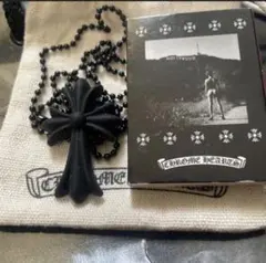 Chrome Hearts クロムハーツ ラバークロスネックレスブラック