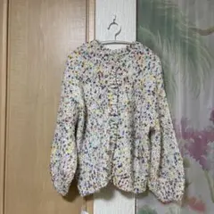 [新品！タグ付き]ベイクルーズ　ポコポコヤーンミックス2WAYカーディガン