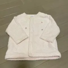 ファミリア　ピンク　カーディガン　パイル生地 60  75