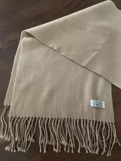 LUCIANO SOPRANI ベージュフリンジスカーフ