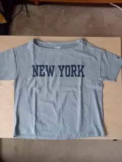 Champion グレー NEW YORK Tシャツ 半袖