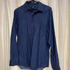 UNIQLO Mサイズ デニムシャツ ダークブルー