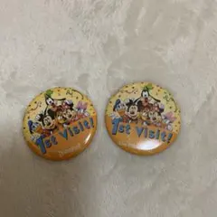 Disneyland 1st Visit 缶バッジ 2個セット