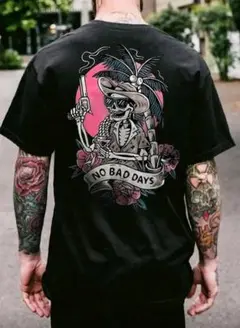 ✙最安値　新品未使用　ブラック　スカル　Tシャツ✙