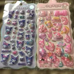ボンボンドロップ調シール　マイメロディ&クロミ