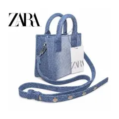 ZARA デニム ミニバッグ ショルダーバッグ 2WAYのサムネイル