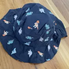 プティマイン　恐竜刺繍 ネイビー ハット　54