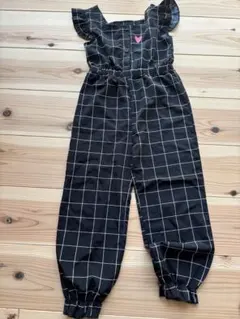 130サイズ フリル付きオーバーオール