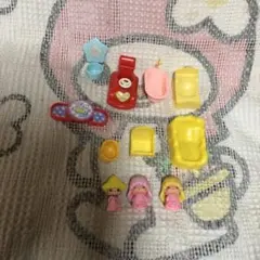 昭和レトロ　ヴィンテージ リトルツインスターズ　ララ　人形　他　小物色々　中古 Yahoo!オークション -「昭和 レトロ 人形」(リトルツイン