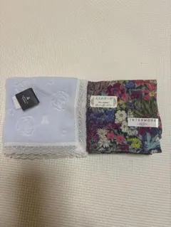 LANVINタオルハンカチ リバティハンカチ2枚セット