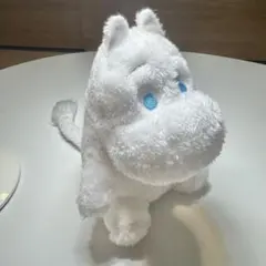 【タグ付き】ムーミン　ぬいぐるみ　キラキラ　ホワイト