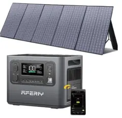 【未使用品】ポータブル電源ソーラーパネル付き P2001 新品未使用】200Wソーラーパネル付きポータブル電源 EENOUR P2001