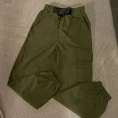 SHEIN カーゴパンツ 8-9Y オリーブグリーン