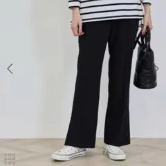 ROPE' PICNIC ロペピクニック サイドベンツスリットパンツ ブラック