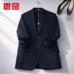 美品 UNIQLO 感動ジャケット スリムフィット ストレッチ 軽量