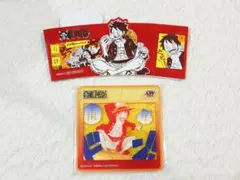ワンピース　ジャンプカフェ上海 特典 アクリルコースター　カップスリーブ　ルフィ