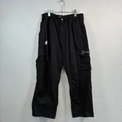 吉業重工 ブラック カーゴパンツ コットン100%