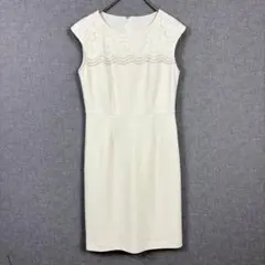 ANAYI ドッキングプリーツワンピース 36 カーディガンオプション