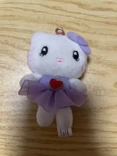 USJ ハローキティ ぬいぐるみチャーム マスコット パープル