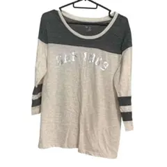 ギャップ　レディースカットソー　 7分袖Tシャツ オフホワイト　Lサイズ