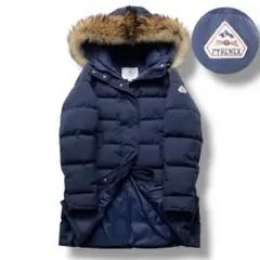 【美品】PYRENEX GRENOBLE ダウン アウター コート ファー 38