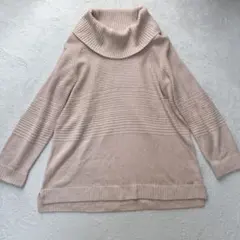 カルバン・クライン タートルネックニット XL ピンクベージュ 完売品