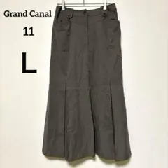 【グランドキャナル】Grand Canalブラウン系フレアスカート ロング11