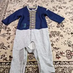 ミキハウス　MIKI HOUSEロンパース・カバーオール ネイビーとグレー96